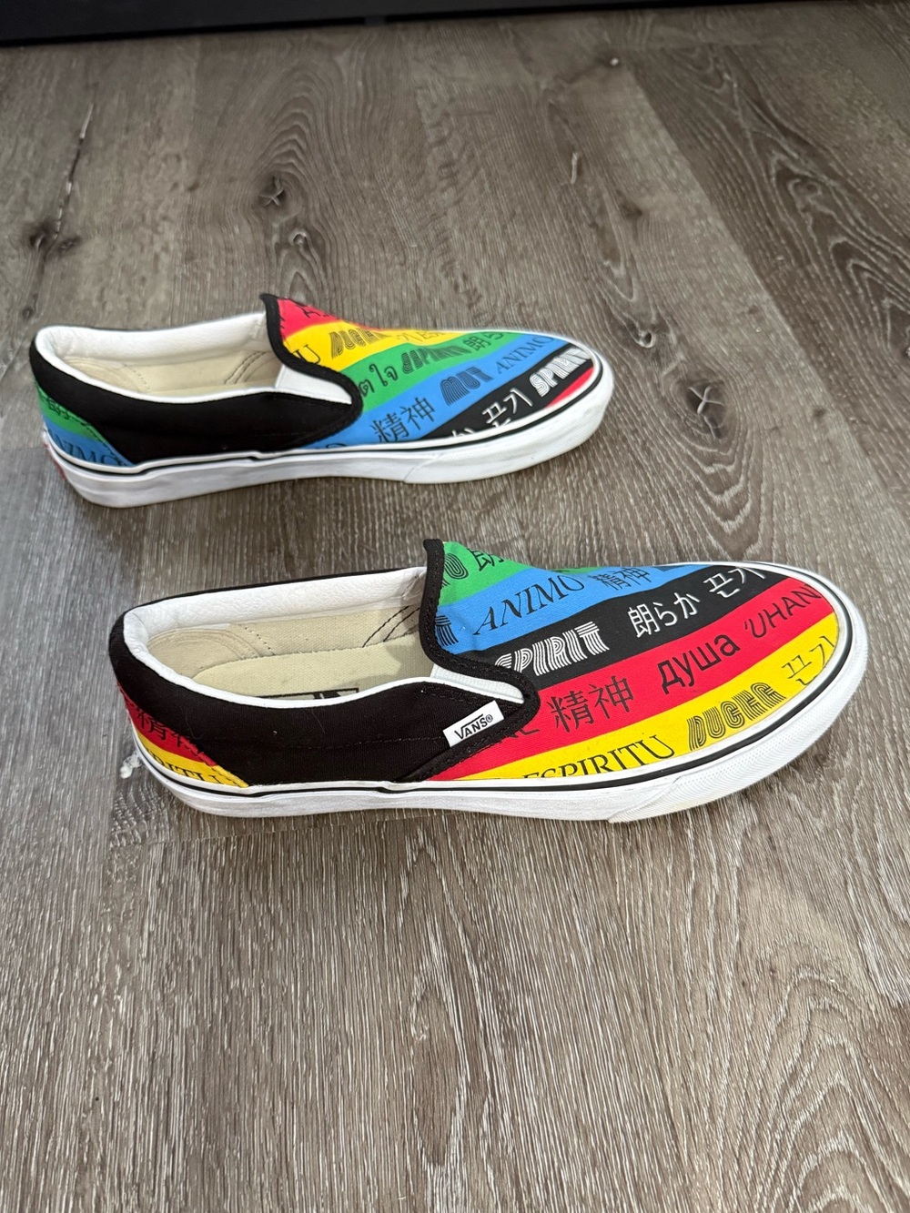 Vans Classic Slip ON Spirit Multi/White Women's Shoes Size Women’s 10